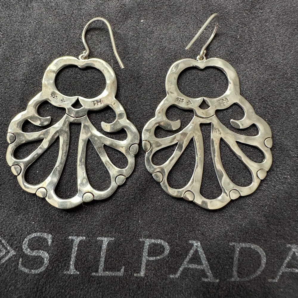 Silpada Silver Filigree Earrings